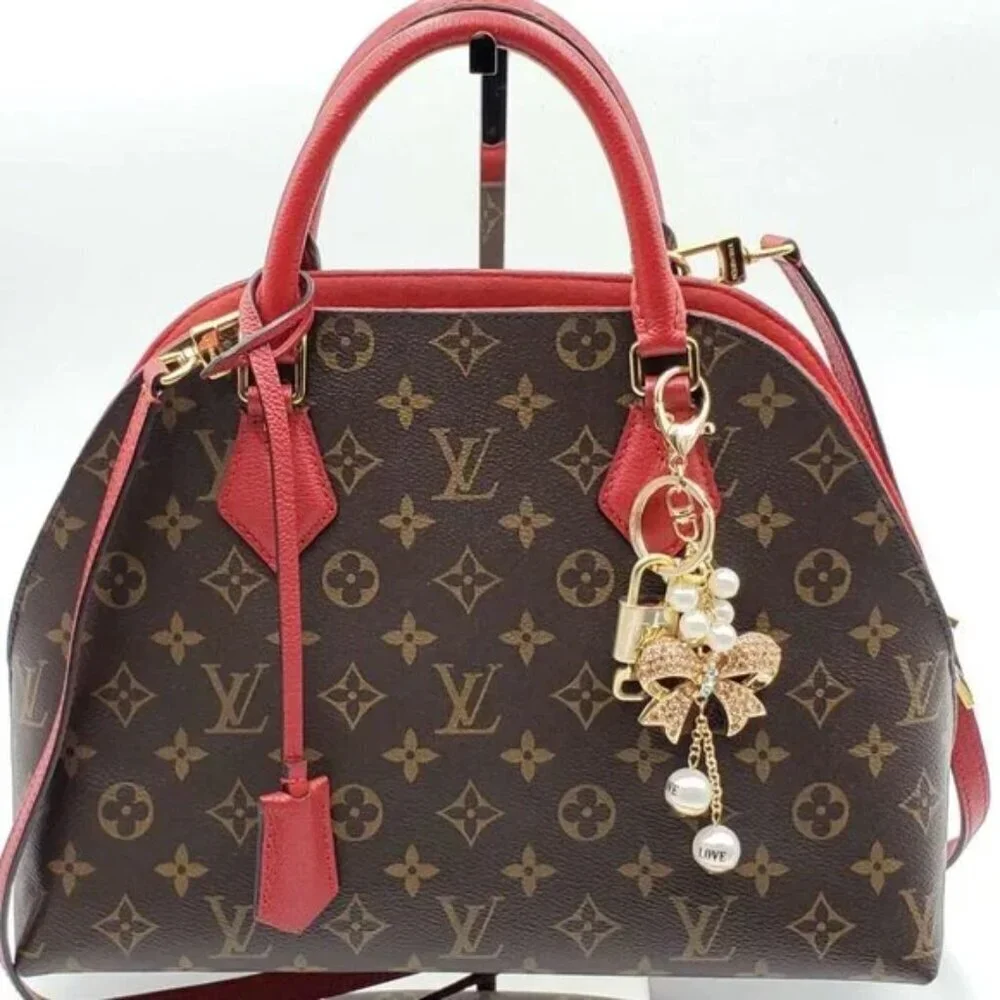 Authentic Louis Vuitton Gold Padlock 🔒 Shiny LV Key + Bag Unbranded Charm